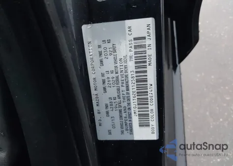 2014 Mazda Mazda6 I Touring from USA, damaged, VIN JM1GJ1T62E1125813